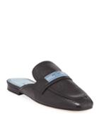 Leather 10mm Mule Loafers With