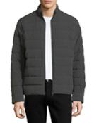 Men's Polyester Melange Puffer Jacket