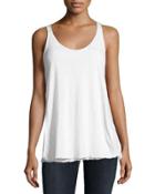 Double-layer Side Slit Tank, White