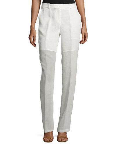 Mid-rise Illusion Cargo Pants, Ivory