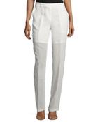 Mid-rise Illusion Cargo Pants, Ivory