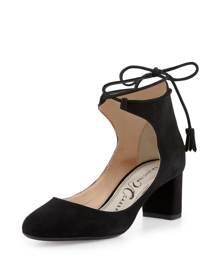 Chase Velvet Tie-front Pump