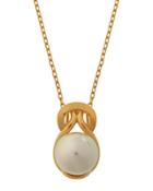 Integrated Pearl Pendant Necklace