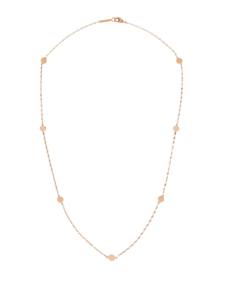 14k Rose Gold Ombre Disc Necklace