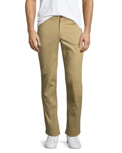Stretch Twill Five-pocket Pants, Brown