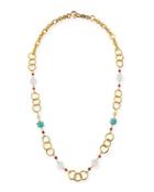Joy Gold-plated Turquoise Chain Necklace,