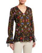 Liana Printed Long-sleeve