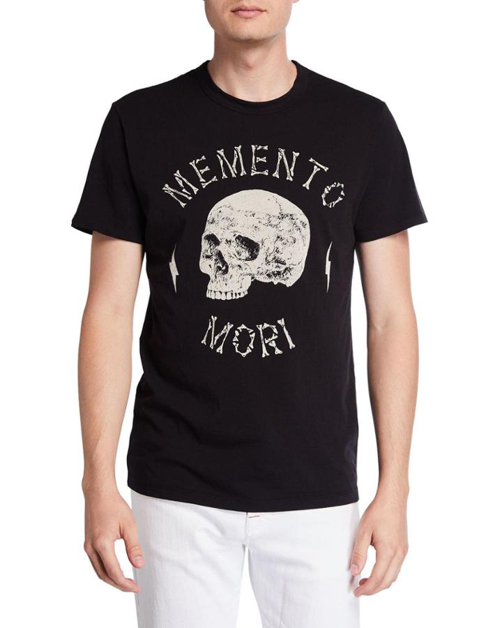 Men's Memento Mori Cotton Crewneck T-shirt