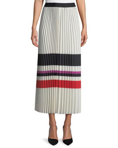 Pleated Striped