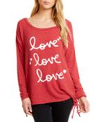 Love Lace-up Graphic Tee