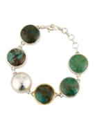Galapagos 6-station Bracelet, Green Turquoise