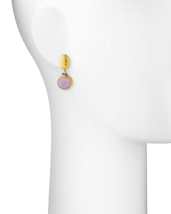 Galapagos Drop Earrings, Kunzite