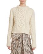 Milford Cable-knit Wool Crop