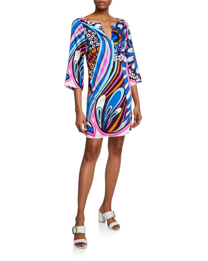 Meghan 3/4-sleeve Printed