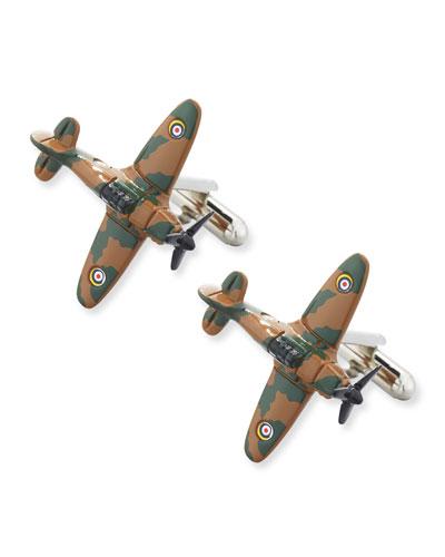 Enameled Camo Airplane Cuff