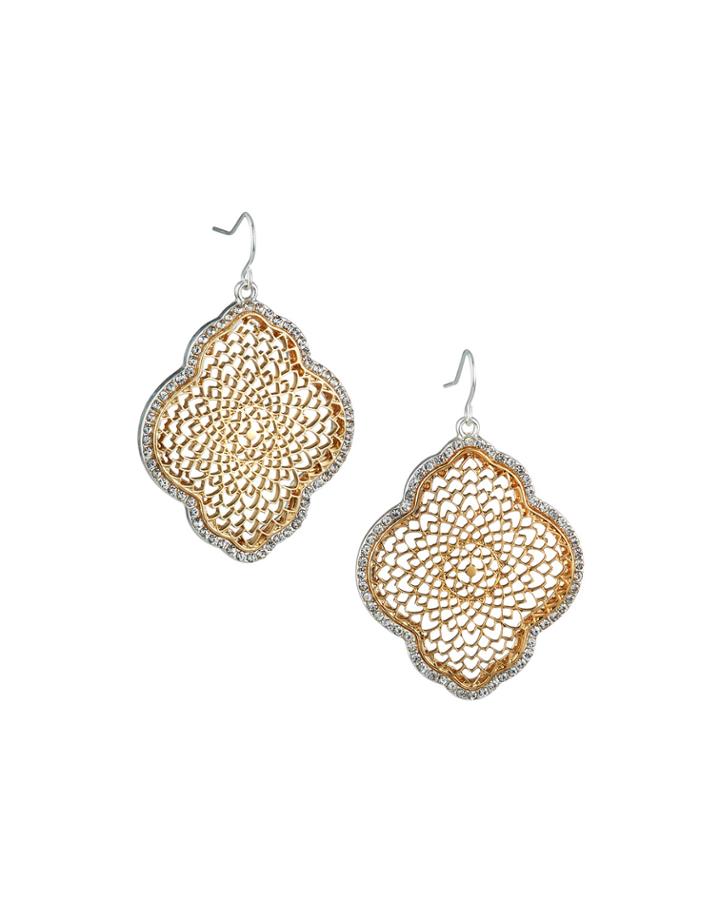 Filigree Crystal Earrings