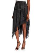 Refined Pindot Print Tiered