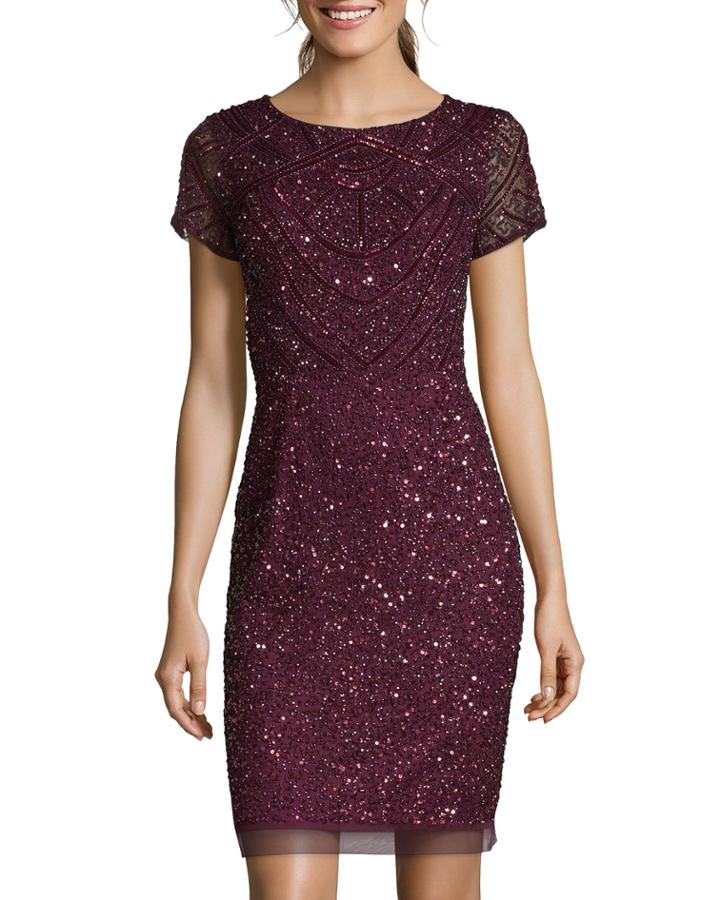 Short-sleeve Beaded