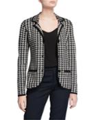 Cashmere Houndstooth Blazer