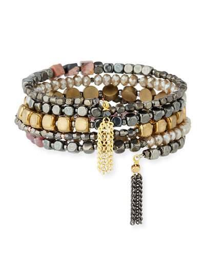 Multi-beaded Cuff Bracelet