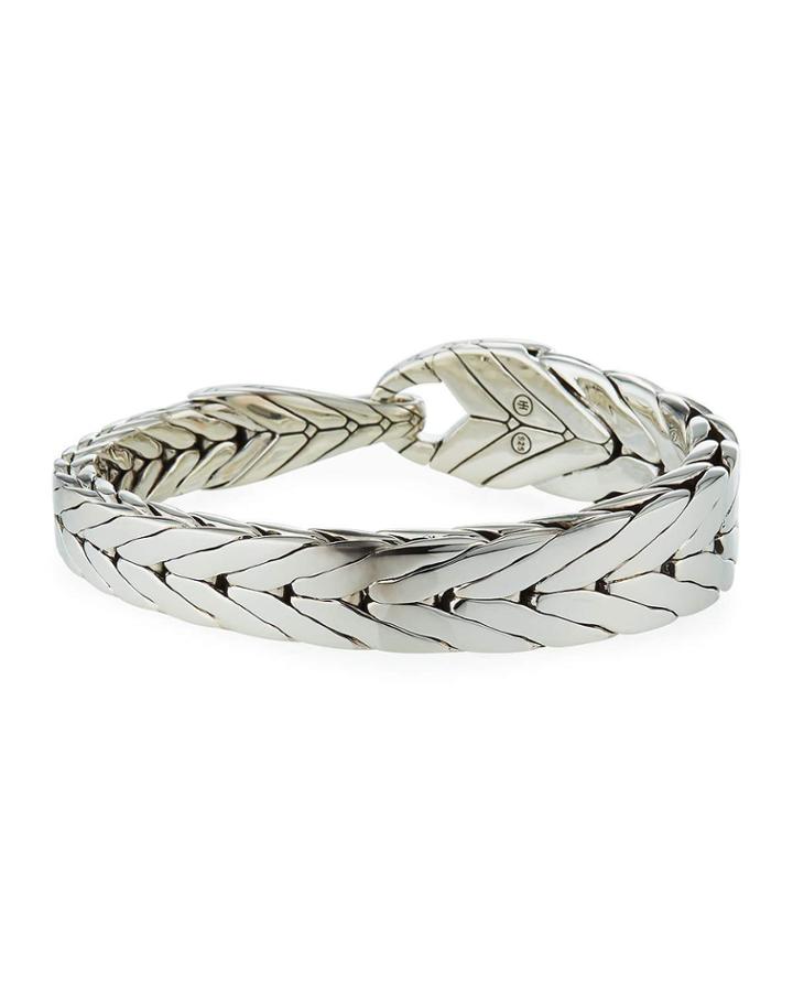 Men's Modern Chain Silver Bracelet,