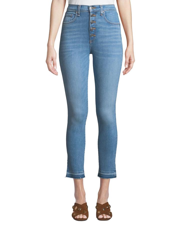 Debbie Fray-hem Cropped Jeans