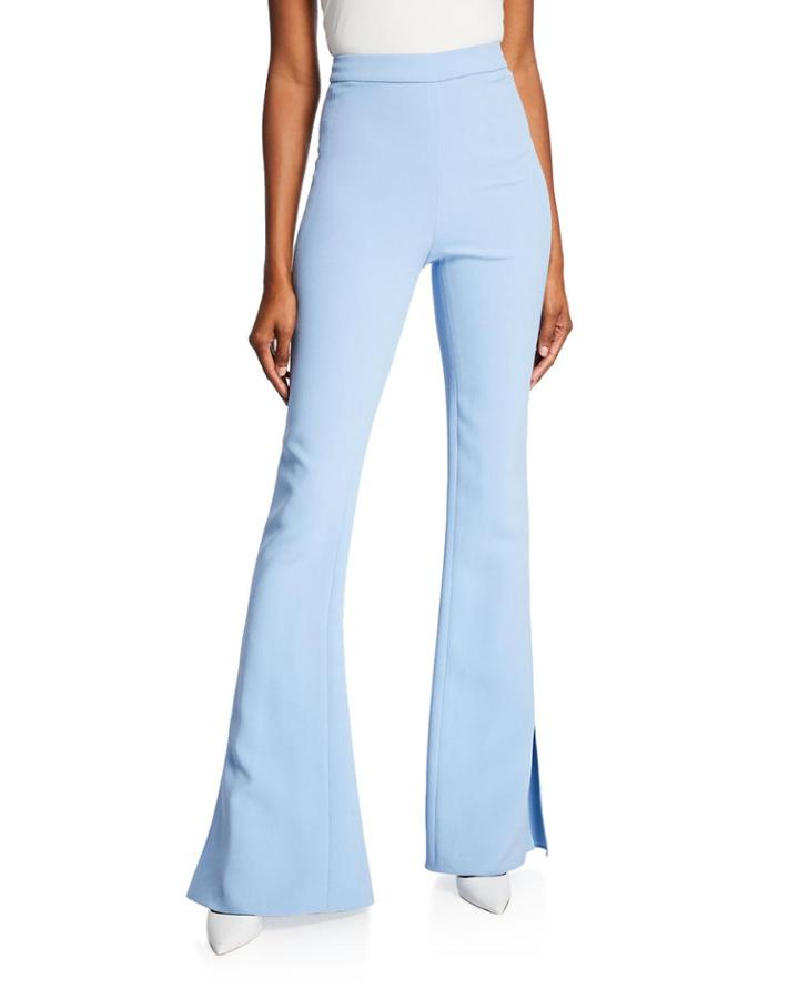 High-waist Slightly Flared Pants