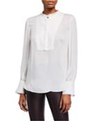 Georgette Crepe Long-sleeve