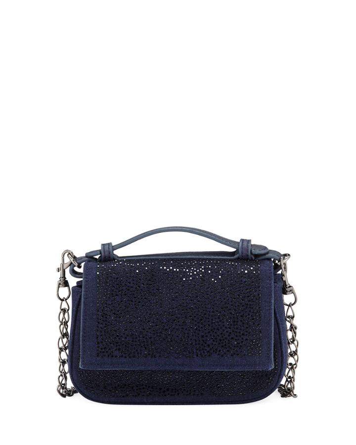 Crystal-encrusted Mini Crossbody Bag