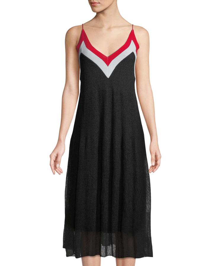 V-neck Colorblocked