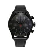 Men's Startimer Pilot 44mm Chronograph Watch W/ Leather