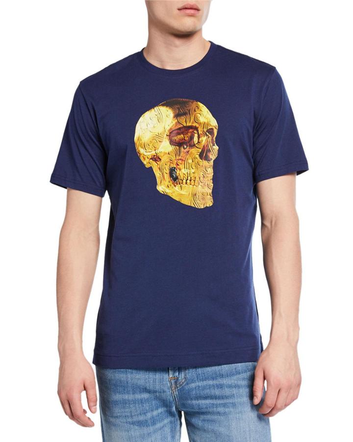 Men's Gunpowder Skull Cotton T-shirt