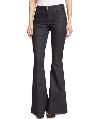 Flare-leg Stretch-denim Jeans