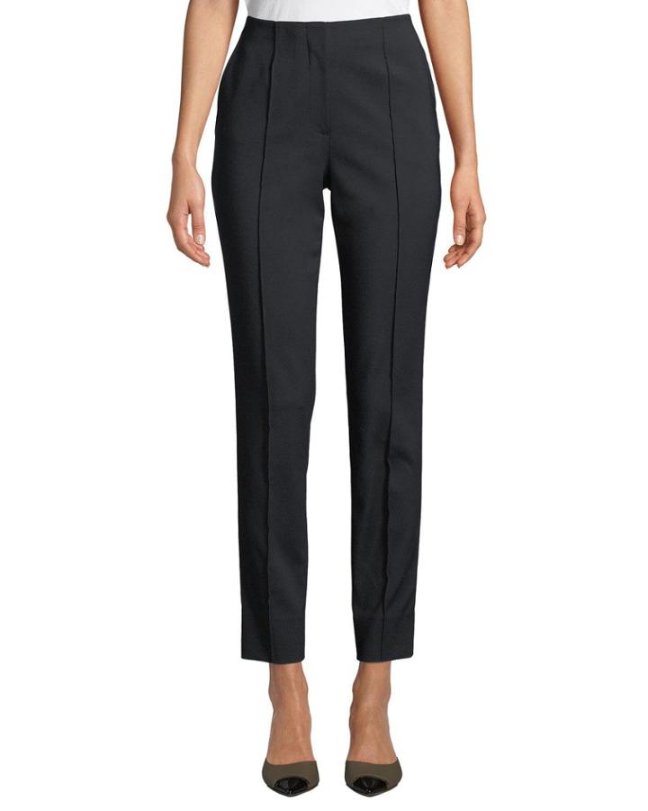 Techno Cotton Straight-leg Trouser Pants