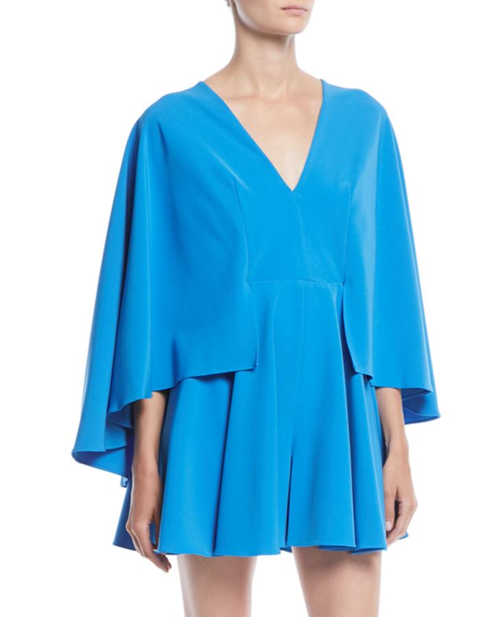 Celina Italian-cady Cape Romper