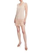 Eyelash Fringe V-neck
