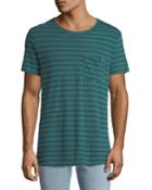Men's Vintage-striped Pocket T-shirt