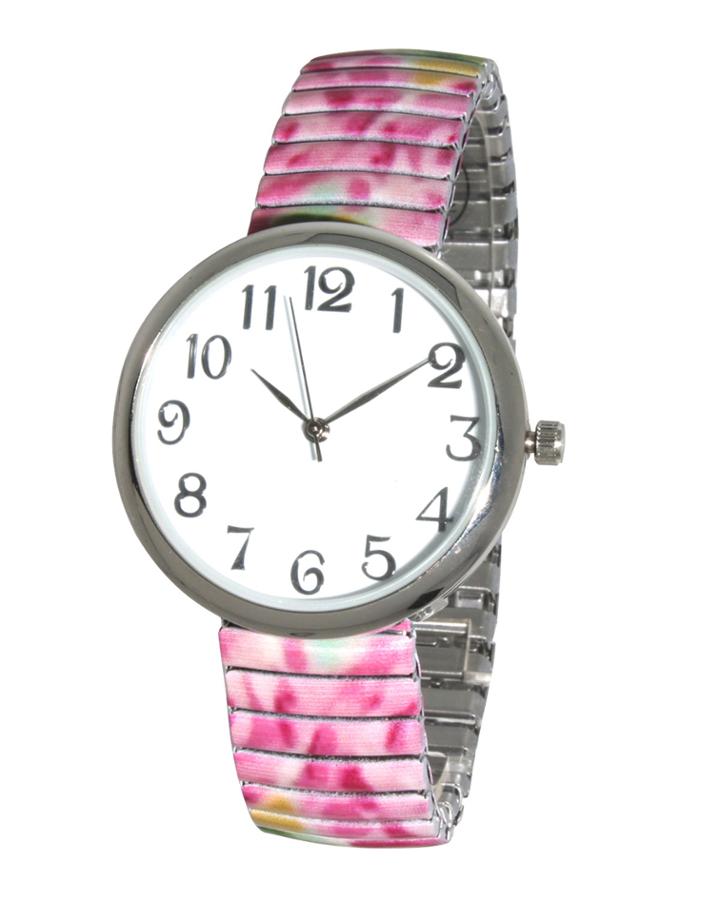 Funky Printed Stretch Band Watch
