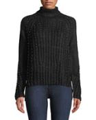 Stardust Dome-studded Turtleneck