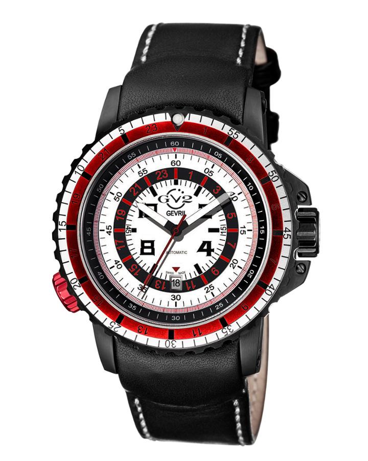 Contasecondi Men's Swiss Automatic Watch, Black/white