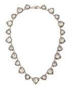 Aura Silver & Mother-of-pearl Cushion Necklace