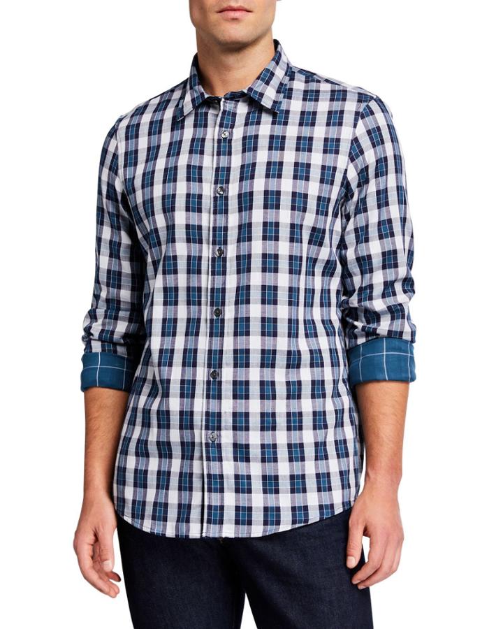Men's Curt Long-sleeve Double Face