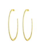 Gold-plated Oversize Hoop Earrings