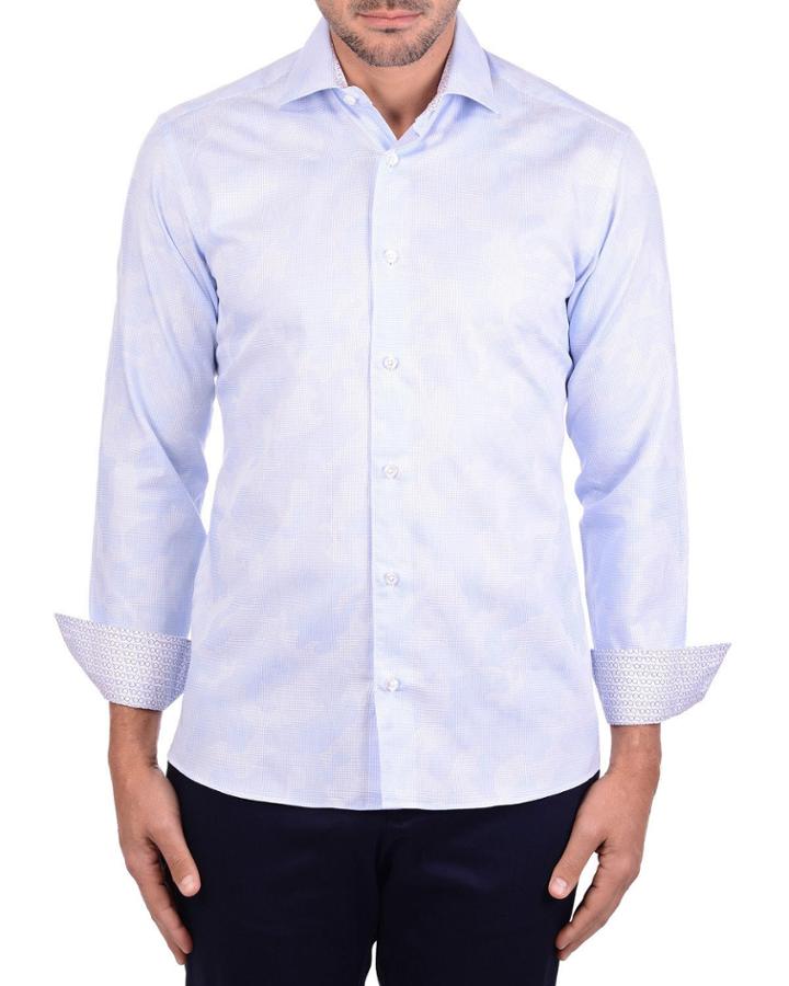 Men's Camo Jacquard Long-sleeve