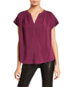 Kristin V-neck Short-sleeve Top