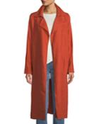 Heavy Organic Linen Trench Coat