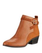 Pippa Faux-leather Ankle Booties