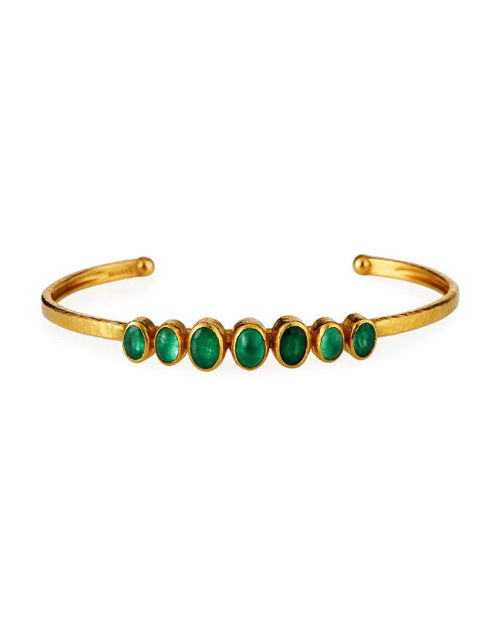 Amulet Hue 22k Emerald Cuff