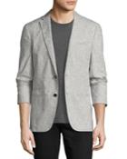 Thompson Paisley Jacquard Sport Coat, Gray