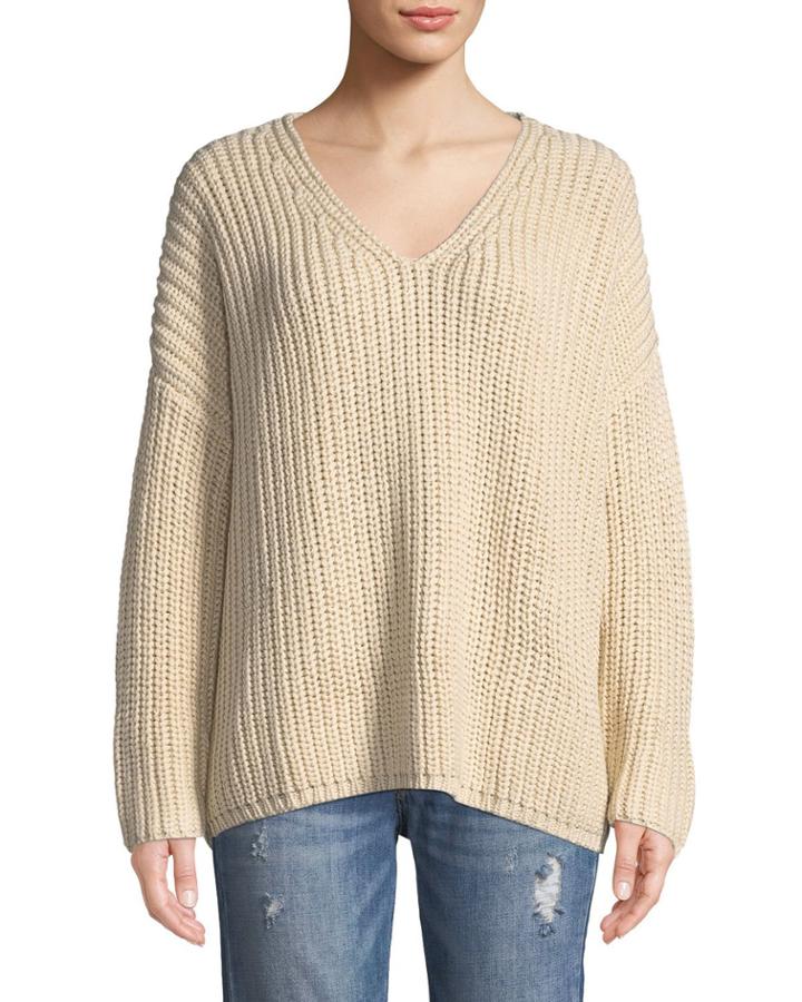 Adams Chunky Knit V-neck